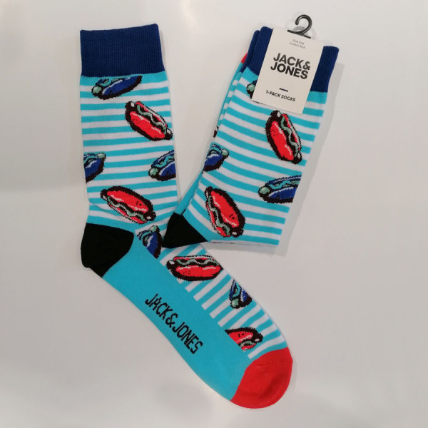 JACK & JONES® Jajunk Food Sock Blue 12185830