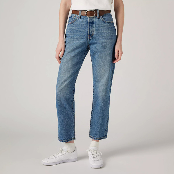 Levi's® 501® Original Cropped Women's Jeans Worn In Medium Indigo (36200-0236)