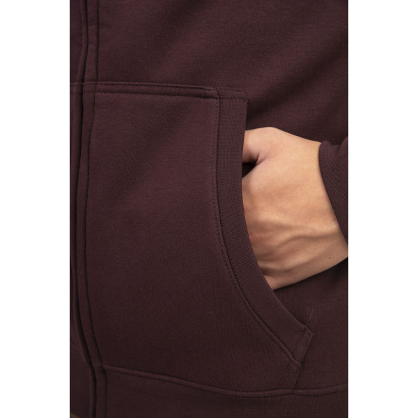 REBASE® Hoodie Full Zip (Brushed Fleece) Aubergine (242-RTOP-1000)