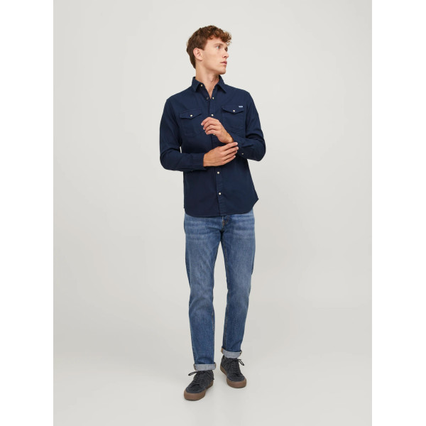 JACK & JONES® Comfort Fit Denim Shirt Blue (12138115)