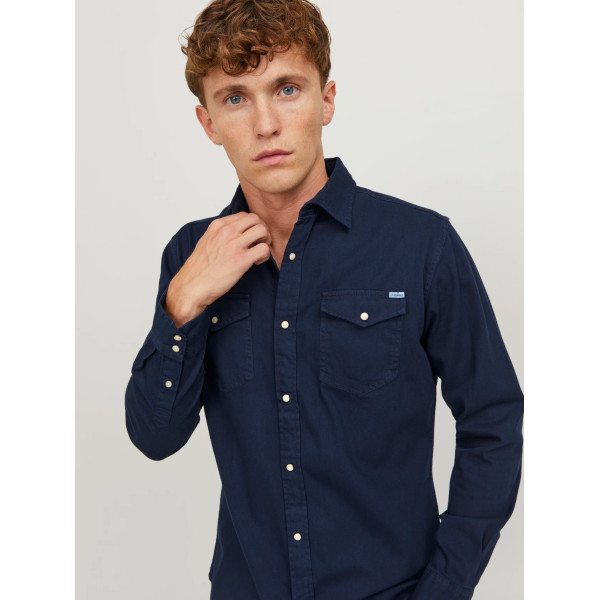 JACK & JONES® Comfort Fit Denim Shirt Blue (12138115)