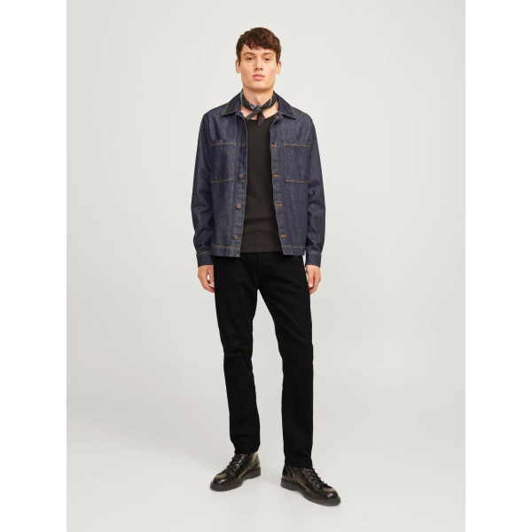 JACK & JONES® JJIMIKE JJORIGINAL SBD 553 TAPERED FIT BLACK DENIM (12263335)