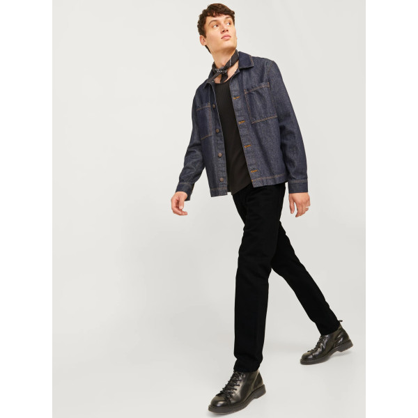 JACK & JONES® JJIMIKE JJORIGINAL SBD 553 TAPERED FIT BLACK DENIM (12263335)