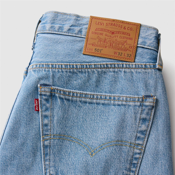 Levi's® 501® Original Fit Light Indigo - Worn In Ferry Building Blue T2 (00501-3708)