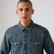 Levi's® BARSTOW WESTERN STANDARD FREEPORT BROWN WEFT WASHED BLUE/BLACK (85744-0103)