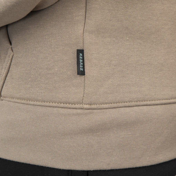REBASE® Hoodie Full-Zip Brushed Fleece Dk Beige (252RTOP-1059)