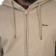 REBASE® Hoodie Full-Zip Brushed Fleece Dk Beige (252RTOP-1059)