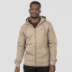 REBASE® Hoodie Full-Zip Brushed Fleece Dk Beige (252RTOP-1059)