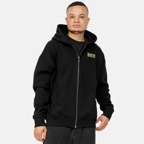 BEN LEE® Men's Hooded Zipsweat Jacket Oversized Black (190745)