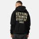 BEN LEE® Men's Hooded Zipsweat Jacket Oversized Black (190745)