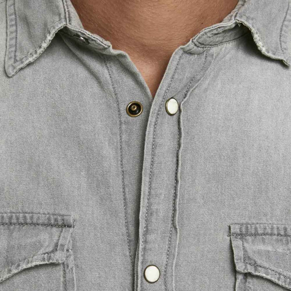 JACK & JONES® JJESHERIDAN SHIRT LIGHT GREY DENIM (12138115)