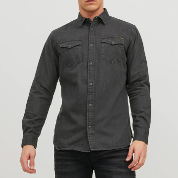 JACK & JONES® JJESHERIDAN SHIRT BLACK DENIM (12138115)