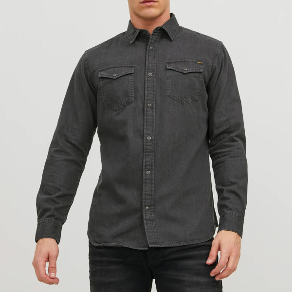 JACK & JONES® JJESHERIDAN SHIRT BLACK DENIM (12138115)