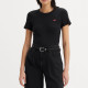 Levi's® Women's Short Sleeve Rib Baby T-Shirt Mineral Black (37697-0001)