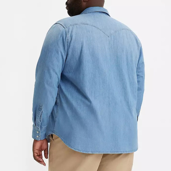 Levi's® Barstow Western Shirt Big & Tall Indigo Stonewash (57423-0013)