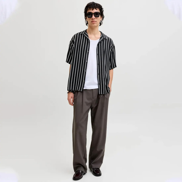 JACK & JONES® Wide Fit Shirt Black (12288853)
