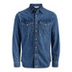 JACK & JONES® Slim Fit Denim Shirt Blue (12289219)