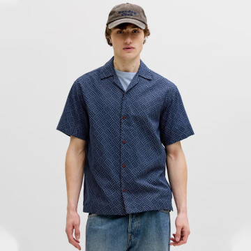 JACK & JONES® Wide Fit Shirt Pageant Blue (12291956)