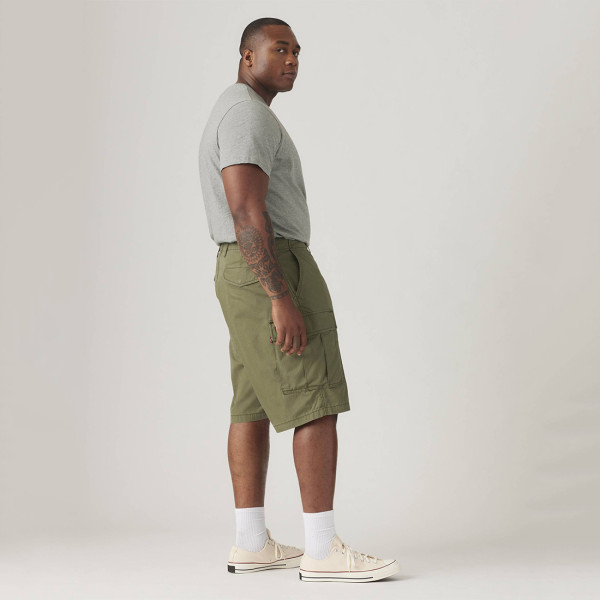Levi's® Carrier Cargo Shorts Olive Night Lightweight (Big & Tall) (001KH-0005)