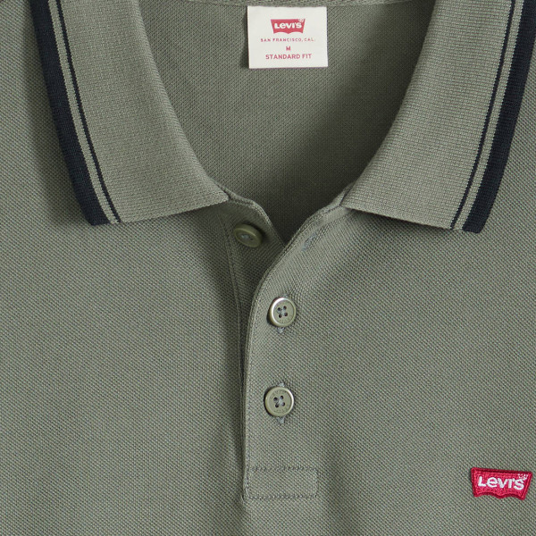 Levi's® Housemark Polo Shirt Wood Tipping Basil Pique (35883-0349)