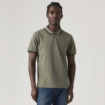 Levi's® Housemark Polo Shirt Wood Tipping Basil Pique (35883-0349)