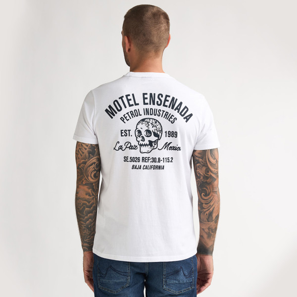 Petrol Industries® Backprint T-shirt Bright White (M-2060-TSR620-0000)