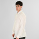REBASE® Men’s Linen Shirts with Standard Collar and Long Sleeves Linen White (261RGS-5170)