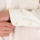 REBASE® Men’s Linen Shirts with Standard Collar and Long Sleeves Linen White (261RGS-5170)