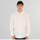 REBASE® Men’s Linen Shirts with Standard Collar and Long Sleeves Linen White (261RGS-5170)