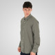 REBASE® Men’s Linen Shirts with Standard Collar and Long Sleeves Olive (261RGS-5170)