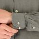 REBASE® Men’s Linen Shirts with Standard Collar and Long Sleeves Olive (261RGS-5170)