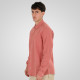 REBASE® Men’s Linen Shirts with Standard Collar and Long Sleeves Linen Dusty Coral (261RGS-5170)