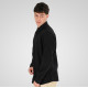 REBASE® Men’s Linen Shirts with Standard Collar and Long Sleeves Black (261RGS-5170)