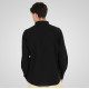 REBASE® Men’s Linen Shirts with Standard Collar and Long Sleeves Black (261RGS-5170)