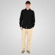 REBASE® Men’s Linen Shirts with Standard Collar and Long Sleeves Black (261RGS-5170)