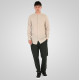 REBASE® Men’s Linen Shirts with Standard Collar and Long Sleeves Linen Beige (261RGS-5170B)