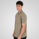 REBASE® Linen Blend Shirts with Standard Collar and Short Sleeves Taupe (261RGS-5174)
