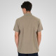 REBASE® Linen Blend Shirts with Standard Collar and Short Sleeves Taupe (261RGS-5174)