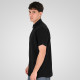 REBASE® Linen Blend Shirts with Standard Collar and Short Sleeves Black (261RGS-5174)