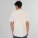 REBASE® Men’s Linen Blend Shirts with Mao Collar and Short Sleeves Linen White (261RGS-5177)