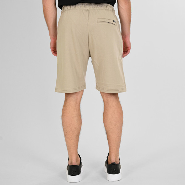REBASE® Shorts with Zippers at Pockets Terry Fleece in Stone Beige (261RMS-6024)