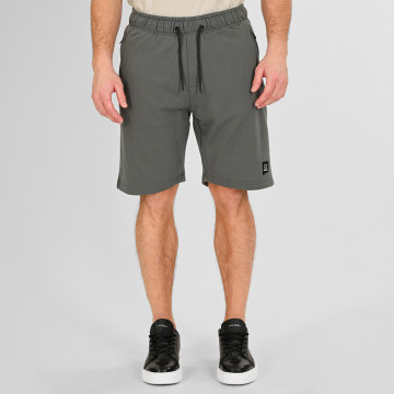 REBASE® Shorts with Zippers at Pockets Terry Fleece in Stone Khaki (261RMS-6024)