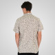 REBASE® Shirt Linen Blend with Short Sleeves and Floral Print Smoke (261RGS-5147)