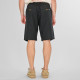 REBASE® Chinos Linen Blend Shorts with Elasticated Waistband Black (261RMSHO-7046)