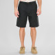 REBASE® Chinos Linen Blend Shorts with Elasticated Waistband Black (261RMSHO-7046)
