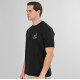 REBASE® Men’s T-Shirt Front-Back Printed Relaxed Fit Black (261RTS-9099)