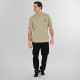 REBASE® Men’s T-Shirt Front-Back Printed Relaxed Fit Stone Beige (261RTS-9099)