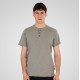 REBASE® Men’s T-Shirt Henley with Raw Edges at Sleeves and Hem Stone (261RTS-9114)