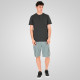 REBASE® Men’s T-Shirt Henley with Raw Edges at Sleeves and Hem Anthracite (261RTS-9114)