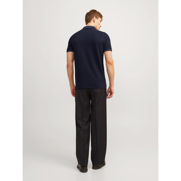 JACK & JONES® Polo Μπλούζα με Κοντό Μανίκι Dark Navy (12136668)